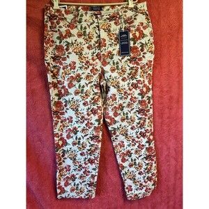 Charter Club Jean Shop Womens 16w Floral Jeans‎ Nwt
